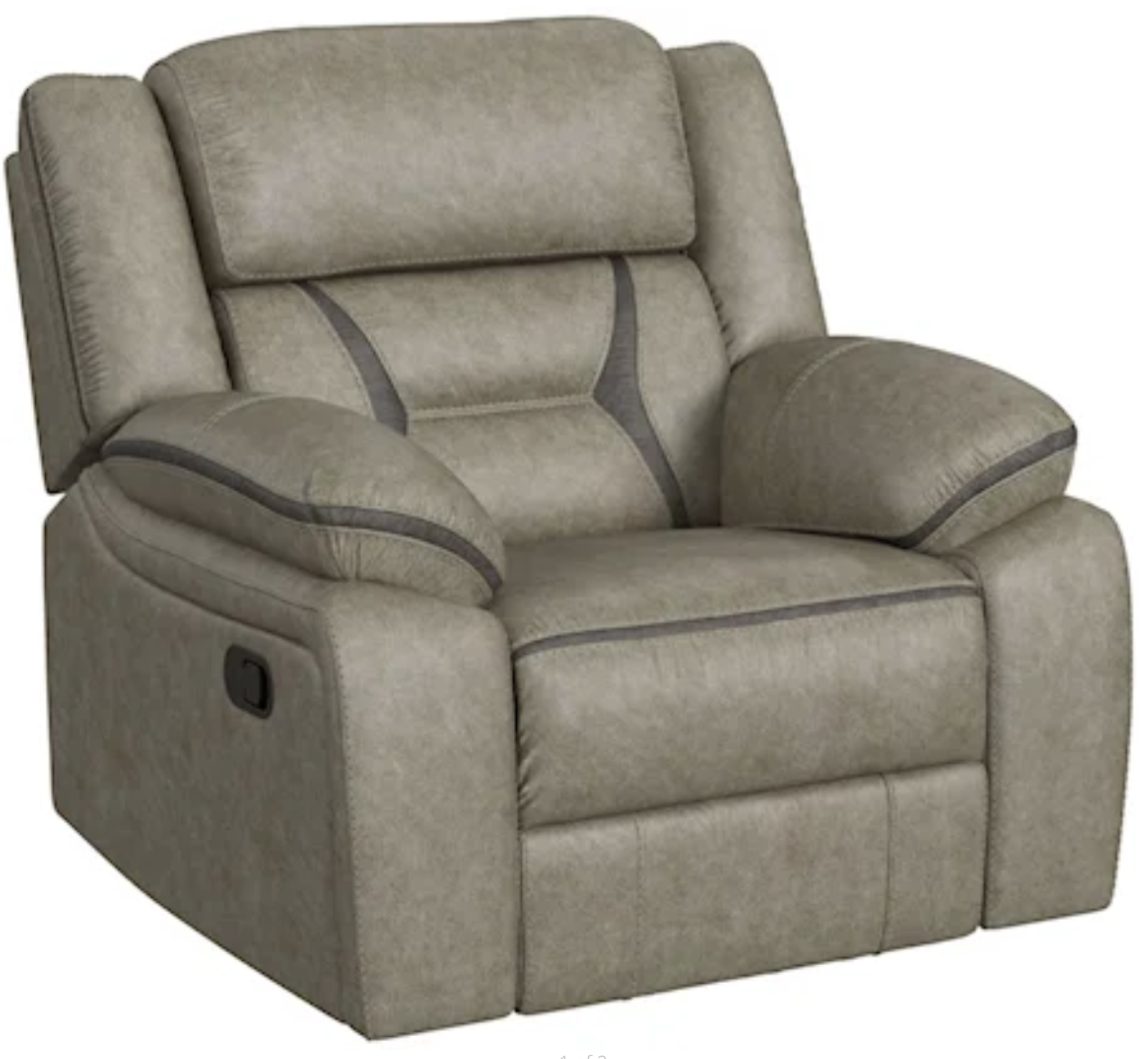 Corral Grey motion recliner from Cleo's Furniture
